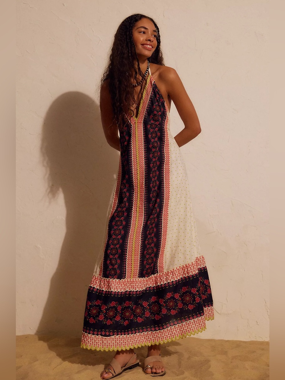 NWT Free People Serene Halter Maxi Dress - Size Medium